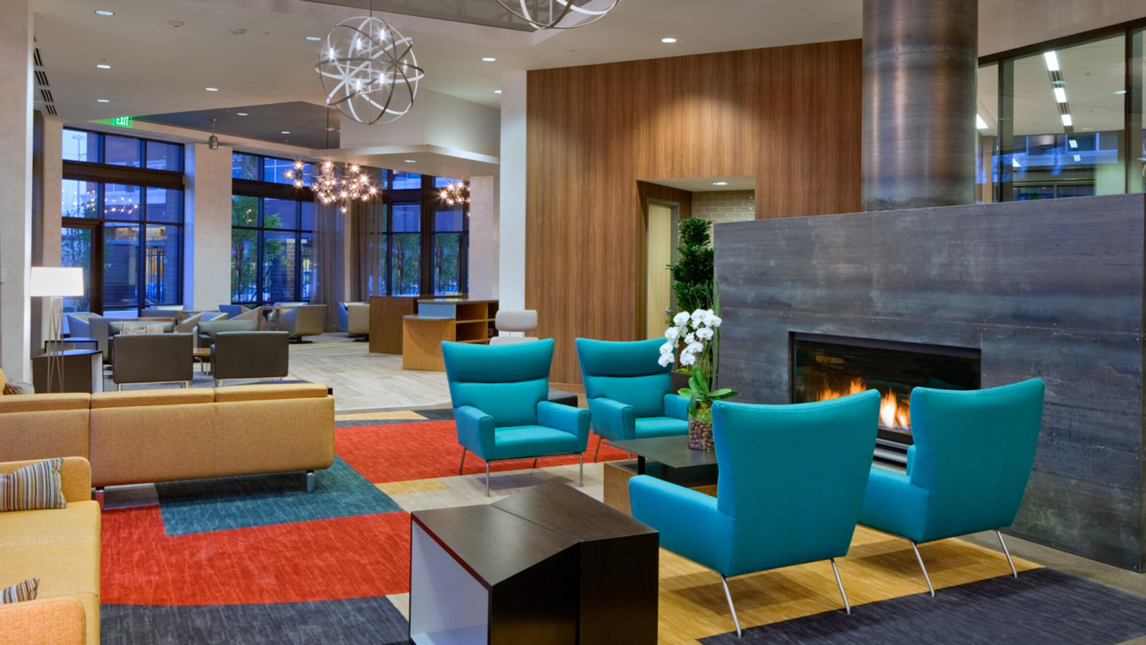 Home Plate Center interior common area