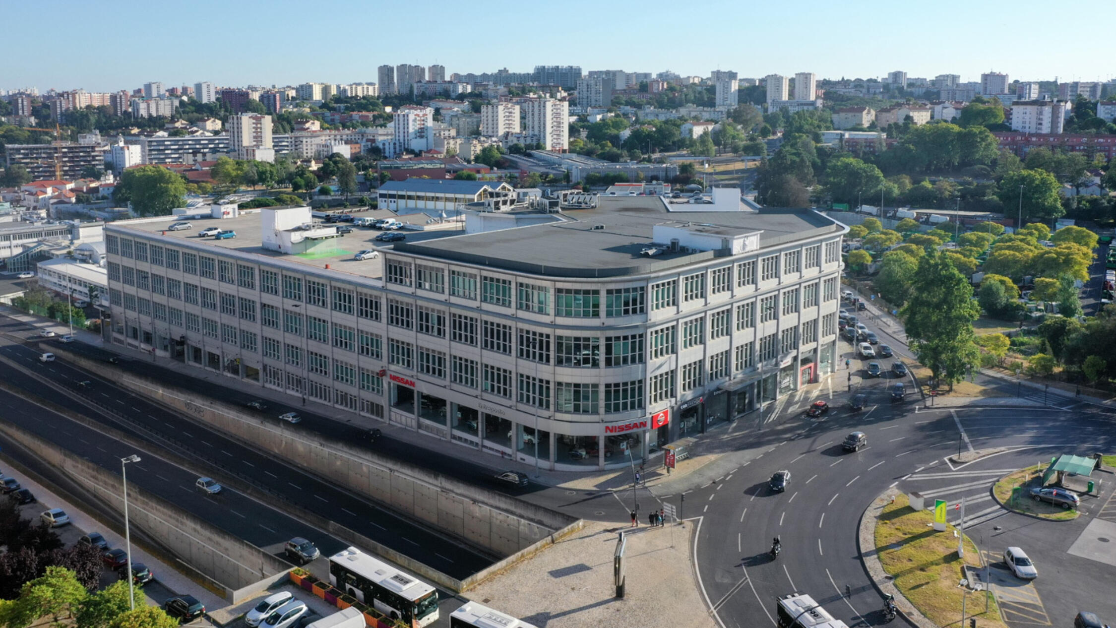 Aerial view of The Innovation & Design Building Lisbon