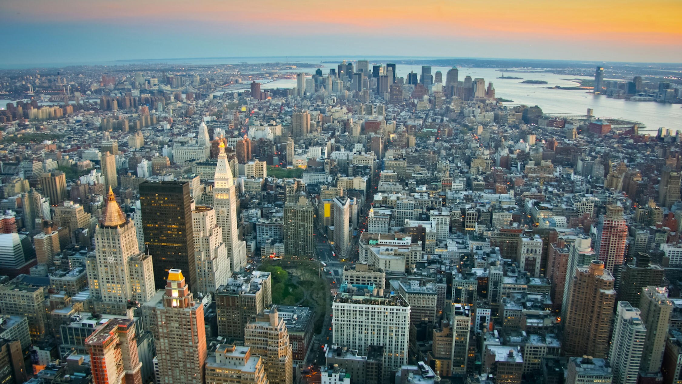 New York City sky from above