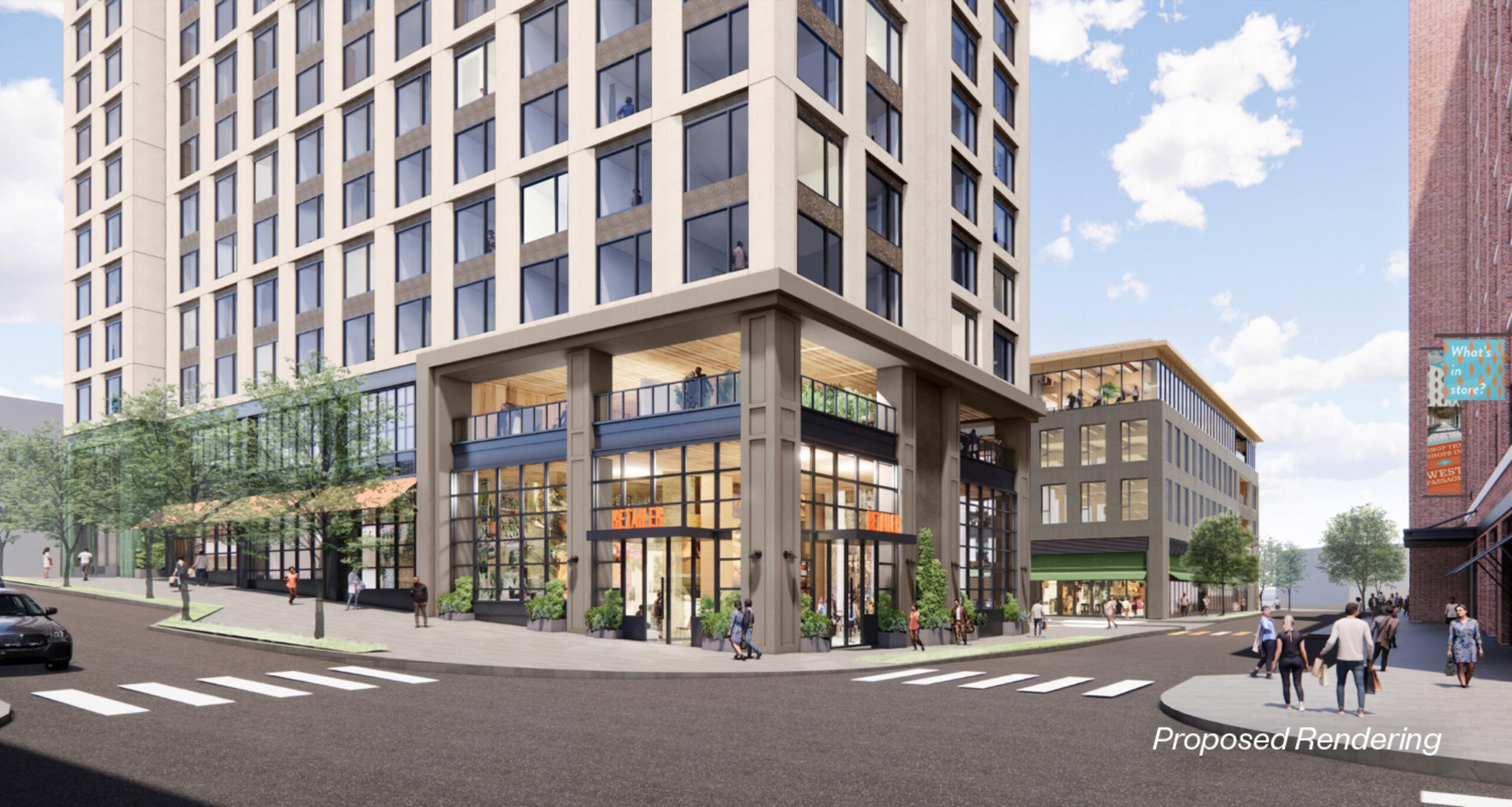 Proposed rendering of the exterior of Ponce City Market's phase 2 building facades