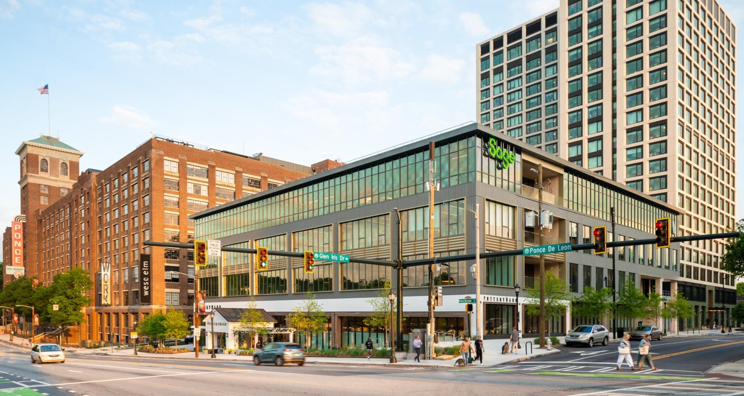 Exterior of Sage's office building at Ponce city Market