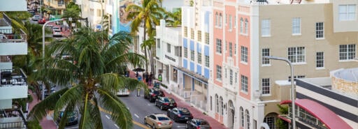 A view from above of the Collins Avenue Collection