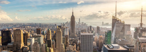 View of New York City Skyline