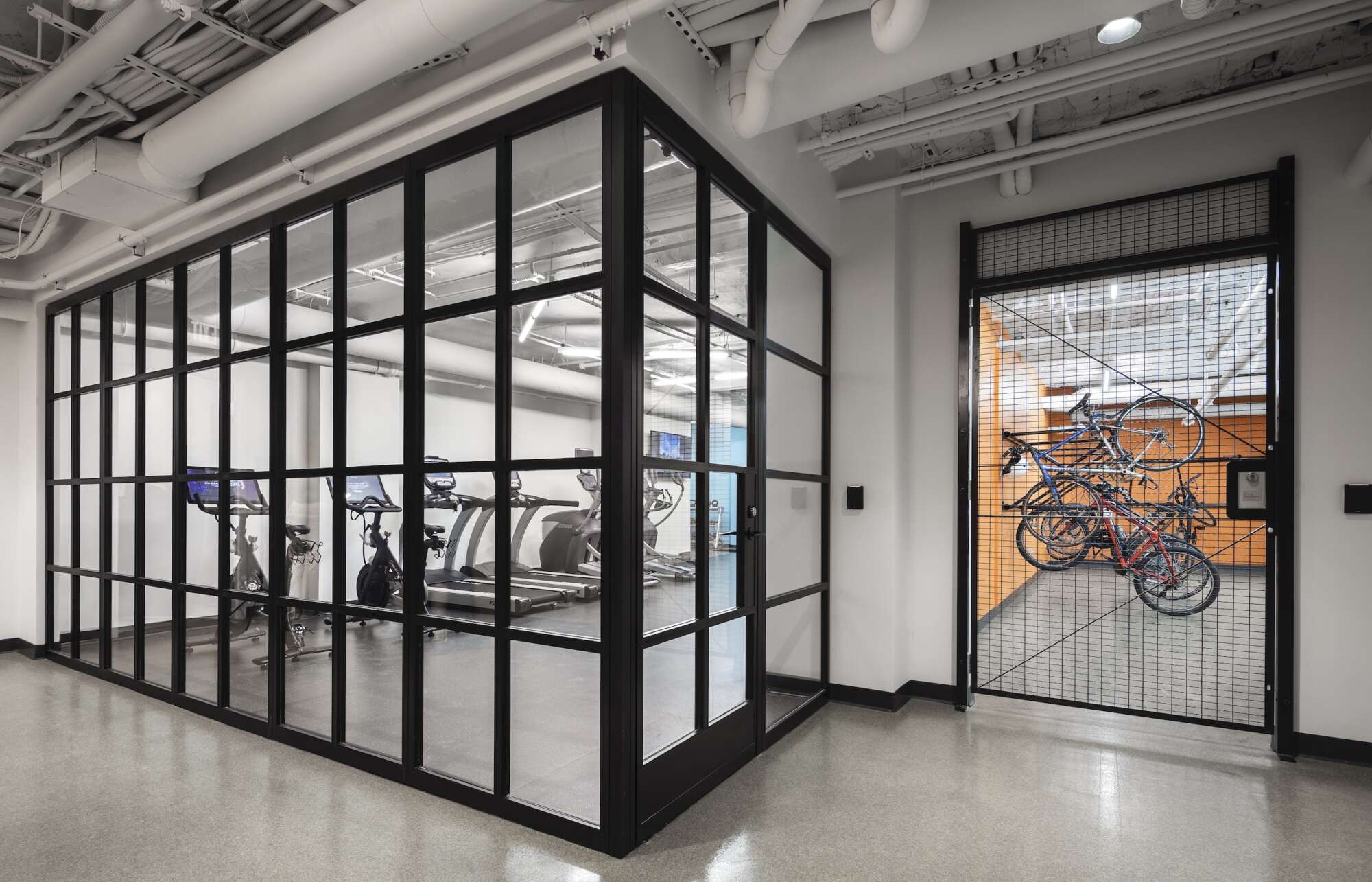 18 Tremont interior view of exercise room and bike closet