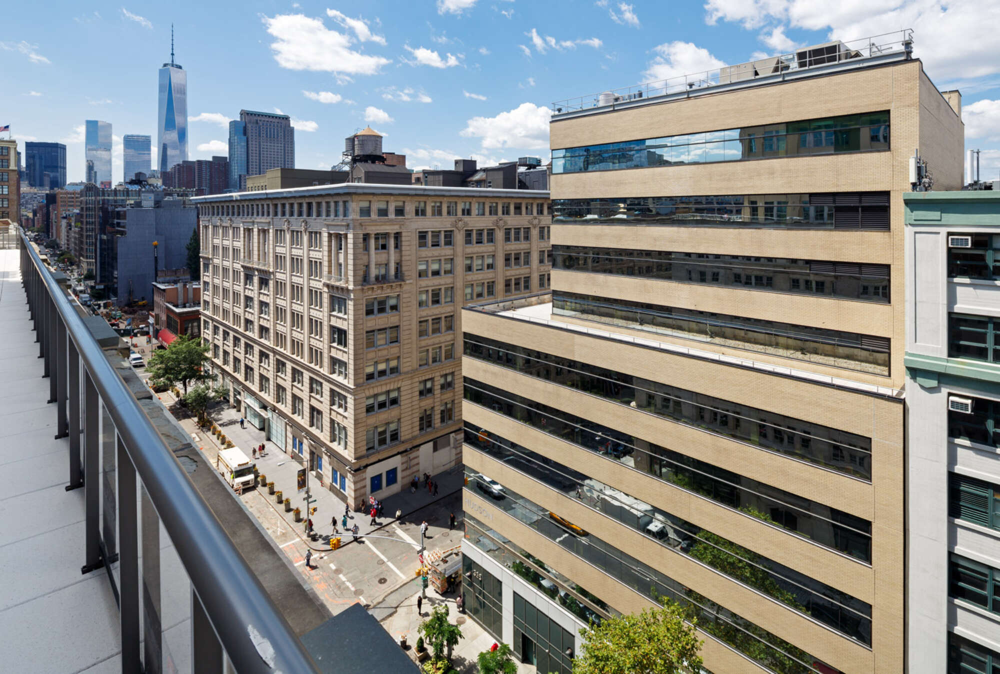 325 Hudson viewed from roof of building across the street